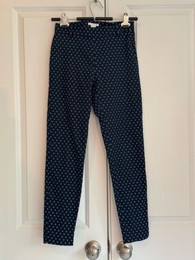 H&M Women’s Navy Slim-Fit Pants, Stretchy, Business Casual